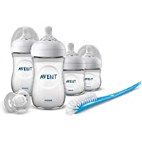 Philips Avent Scd301-01 - Set De Recién Nacido Gama Natural- 4 Biberones- Chupete Y Escobilla Color Transparente